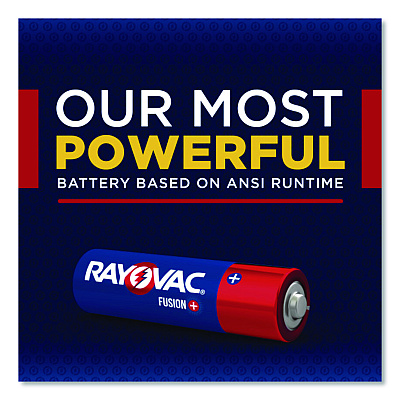 Rayovac Fusion Performance, Alkaline AA Batteries, 16/Pack (81516LTFUS)