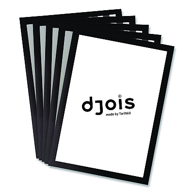 Tarifold SOLO Magnetic Frame, 8.5 x 11 Insert, Black Frame, 5/Pack (P19630BLACK)