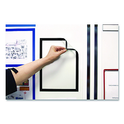 Tarifold SOLO Magnetic Frame, 8.5 x 11 Insert, Black Frame, 5/Pack (P19630BLACK)