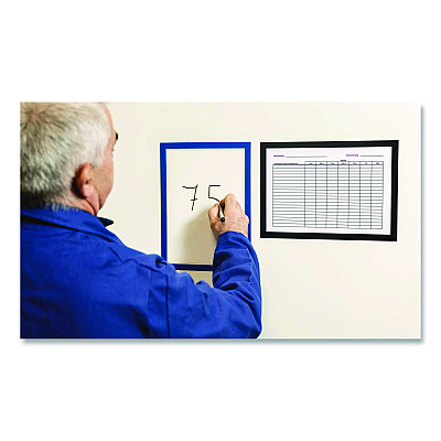 Tarifold SOLO Magnetic Frame, 8.5 x 11 Insert, Black Frame, 5/Pack (P19630BLACK)
