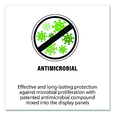 Tarifold Antimicrobial Pivoting Pockets, 1 Section, Black, 10/Pack (PA070)