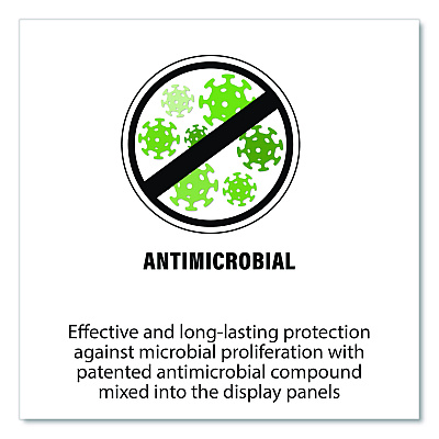 Tarifold Antimicrobial Pivoting Pockets, 1 Section, Assorted Colors, 10/Pack (PA090)