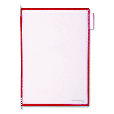 Tarifold Pivoting Pockets, 1 Section, Red, 10/Pack (P030)