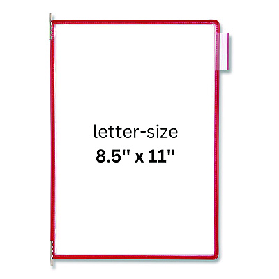 Tarifold Pivoting Pockets, 1 Section, Red, 10/Pack (P030)