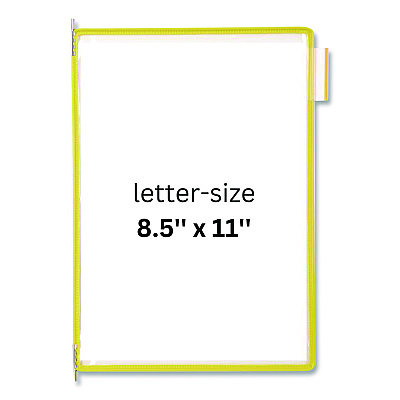 Tarifold Pivoting Pockets, 1 Section, Yellow, 10/Pack (P040)