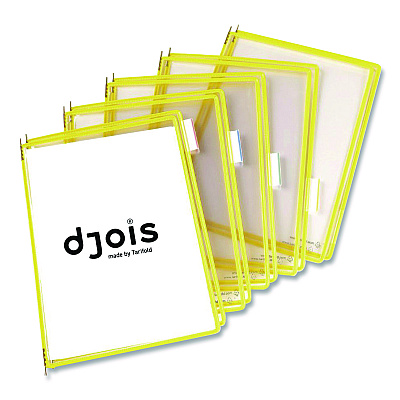Tarifold Pivoting Pockets, 1 Section, Yellow, 10/Pack (P040)