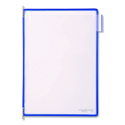 Tarifold Pivoting Pockets, 1 Section, Blue, 10/Pack (P010)