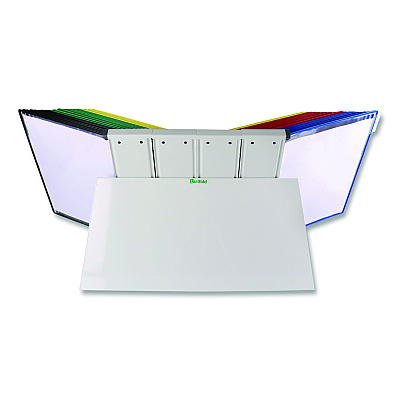 Tarifold Desktop Reference and Display System, 40 Panels with Assorted Borders, White Base (D294)