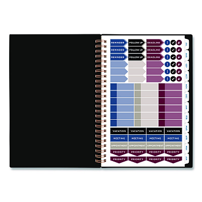 AT-A-GLANCE Signature Lite Academic Weekly Monthly Planners, 8 x 5, Black Cover, 12-Month (July to June): 2025 to 2026 (YP20LA05)