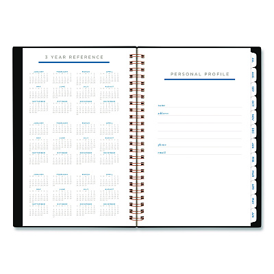 AT-A-GLANCE Signature Lite Academic Weekly Monthly Planners, 8 x 5, Black Cover, 12-Month (July to June): 2025 to 2026 (YP20LA05)