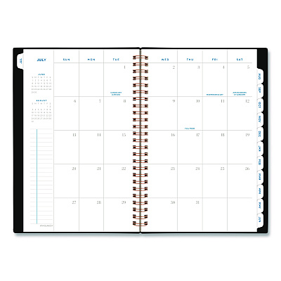 AT-A-GLANCE Signature Lite Academic Weekly Monthly Planners, 8 x 5, Black Cover, 12-Month (July to June): 2025 to 2026 (YP20LA05)