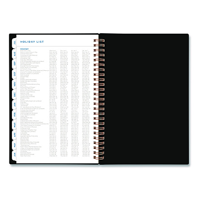 AT-A-GLANCE Signature Lite Academic Weekly Monthly Planners, 8 x 5, Black Cover, 12-Month (July to June): 2025 to 2026 (YP20LA05)