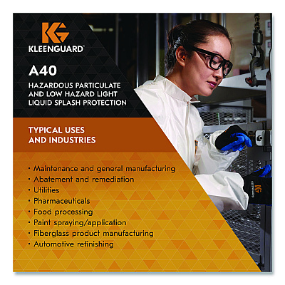 KleenGuard A40 Liquid and Particle Protection Boot Covers, One Size Fits Most, White, 400/Carton (44491)