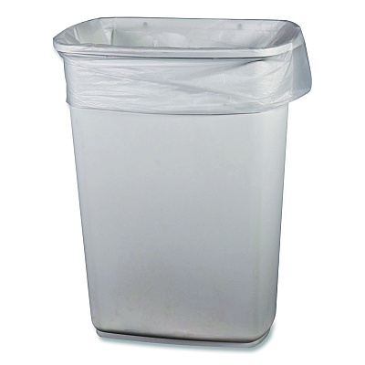 Heritage Linear Low-Density Can Liners, 33 gal, 0.65 mil, 33 x 39, Clear, Roll, 250/Carton (H6639HCR01)