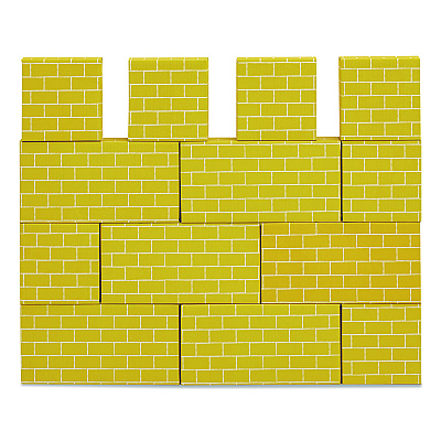 Bankers Box At Play Cardboard Building Block, 32-ECT Corrugated Board, Assorted Sizes and Colors, 40/Pack (1230801)