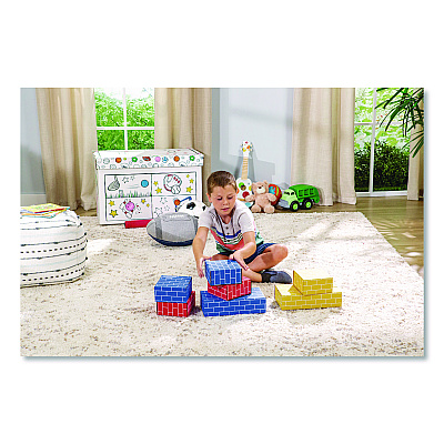 Bankers Box At Play Color in Toy Box, Sports Design, 1 Section, 39.27 gal, 5.25 cu ft, 28" x 18" x 18", White/Black (1231601)