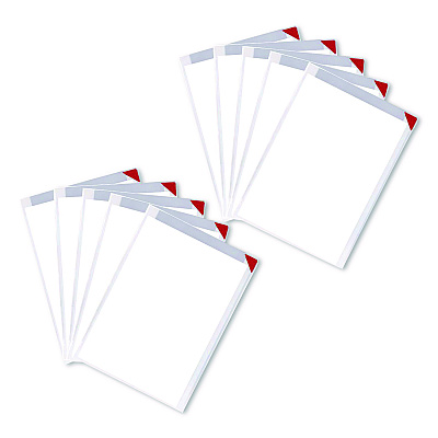 Tarifold Easy Clic Sub-Zero Signage Pocket, 8.5 x 11 Insert, Clear Frame, 10/Pack (19478110)