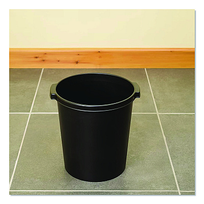 Tarifold Re-solution Commerical Waste Paper Bin, 4.5 gal, Plastic, Black, 10/Pack (2292860990)