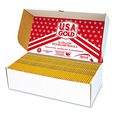 Cra-Z-Art School Pencils, HB (#2), Black Lead, Yellow Barrel, 750/Box (858442P)
