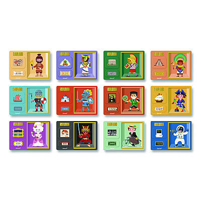 Janod Magneti'books, World History, Grades Pre-K to 3, 72 Pieces (J02598)
