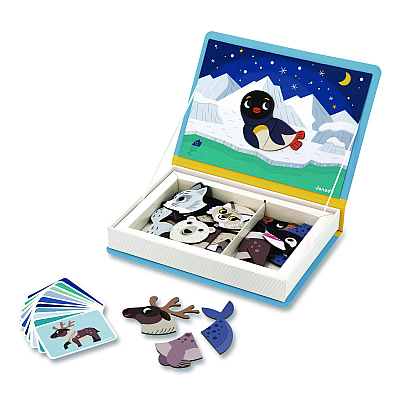 Janod Magneti'books, Polar Animals, Grades Pre-K to 3, 30 Pieces (J02599)
