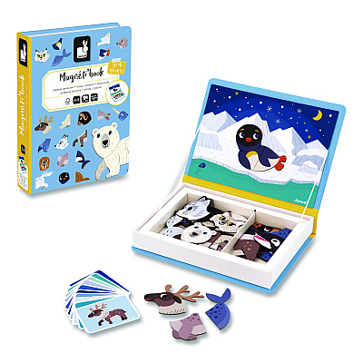 Janod Magneti'books, Polar Animals, Grades Pre-K to 3, 30 Pieces (J02599)