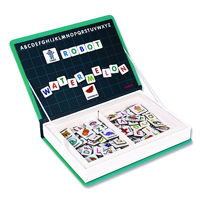 Janod Magneti'books, English Alphabet, Grades Pre-K to 3, 142 Pieces (J02712)
