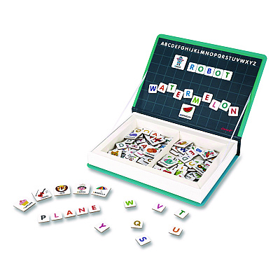 Janod Magneti'books, English Alphabet, Grades Pre-K to 3, 142 Pieces (J02712)