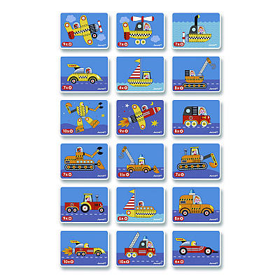 Janod Magneti'books, Racers, Ages 3 to 8, 68 Pieces (J02715)