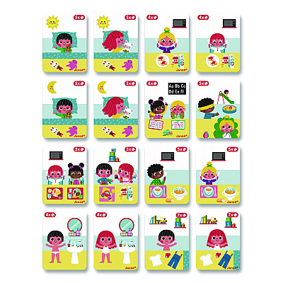 Janod Magneti'books, Learn To Tell Time, Grades Pre-K to 3, 91 Pieces (J02724)