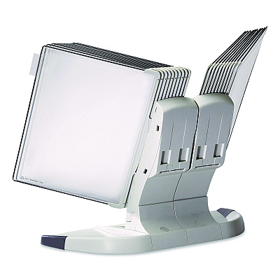 Tarifold Expansion Set for TD271 Desktop Reference System, 10 Panels with Gray Borders, Gray Base (TE271)