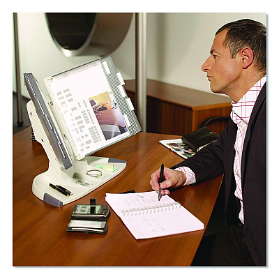 Tarifold Expansion Set for TD271 Desktop Reference System, 10 Panels with Gray Borders, Gray Base (TE271)