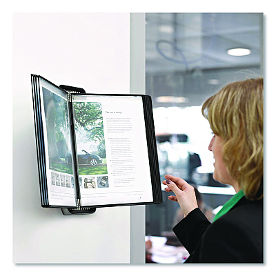 Tarifold VEO Wall Reference System, 10 Panels with Black Borders, Black Base (V714527)