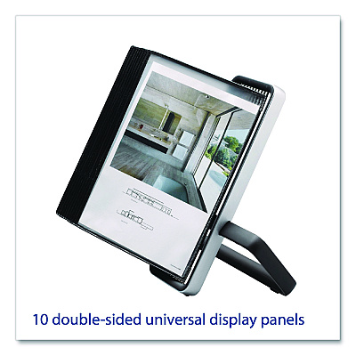 Tarifold VEO Desktop Reference System, 10 Panels with Black Borders, Black Base (V744127)