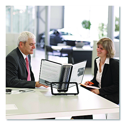 Tarifold VEO Desktop Reference System, 10 Panels with Black Borders, Black Base (V744127)