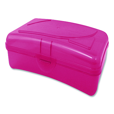 Cra-Z-Art Plastic School Box, 1 Compartment, 8 x 5.13 x 2.13, Randomly Assorted Colors (114116)