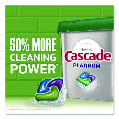 Cascade ActionPacs, Fresh Scent, 31.8 oz Tub, 59 Pacs/Tub (15534PK)