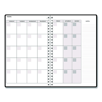 House of Doolittle Recycled Non-Dated Monthly/Weekly Planner, Mushrooms, Multicolor Cover, Undated (212140)