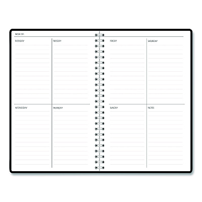House of Doolittle Recycled Non-Dated Monthly/Weekly Planner, Crystals, Blue/Pink/White Cover, Undated (212143)