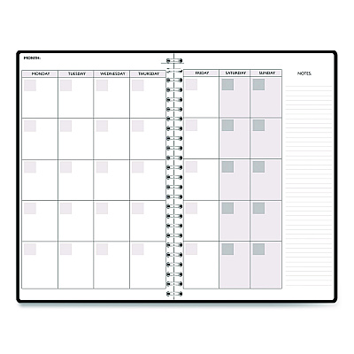 House of Doolittle Recycled Non-Dated Monthly/Weekly Planner, Celestial, Blue/Gold Cover, Undated (212144)
