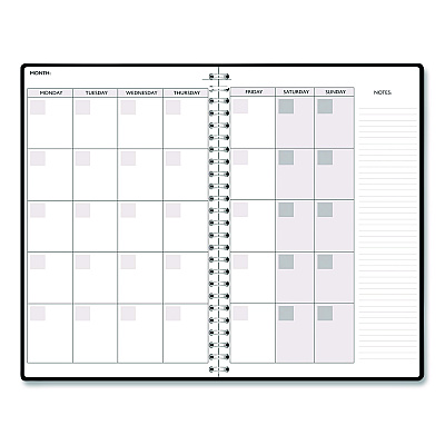 House of Doolittle Recycled Non-Dated Monthly/Weekly Planner, Fall Floral, Multicolor Cover, Undated (212147)