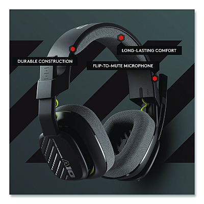 Logitech Astro 10 Gen 2 Over-the Ear Gaming Headset with Mic for XBOX, Black (939002045)