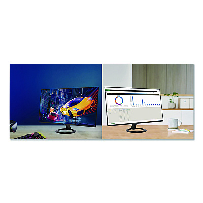 Asus VZ27EHF LCD Gaming Monitor, 27" Widescreen, IPS Panel, 1920 Pixels x 1080 Pixels (90LM07B0B014)