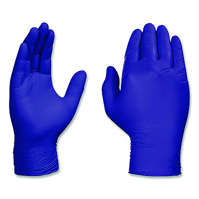 AMMEX Professional Nitrile Exam Gloves, Powder-Free, Small, Indigo, 100/Box (AINPF42100BX)