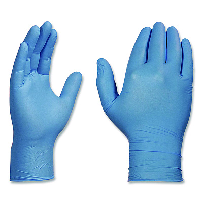 X3 by AMMEX Industrial Nitrile Gloves, Powder-Free, Medium, 3 mil Thick, 9.5" Long, Blue, 100/Box (X344100BX)
