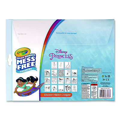 Crayola Disney Princess Color Wonder Kit, Includes Five Markers, Ages 3 and Up, 18 Pages (757003)