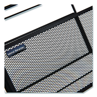 Mind Reader Hanging File Folder Organizer, Letter Size, 13" Long, Black (BOXFILEBLK)