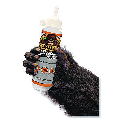 Clear Gorilla Glue, 5.75 oz, Dries Clear (4572502)