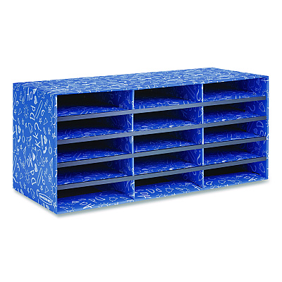Bankers Box Classroom Collection Literature Sorter, 15 Sections, 28.5 x 12.37, Blue (3384301)