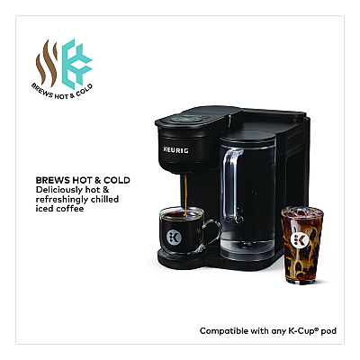 Keurig K-Brew + Chill Single Serve Coffee Maker, Black (5000380296)